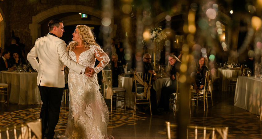 Custom White Plus Size Wedding Dress With Beaded Long Sleeves