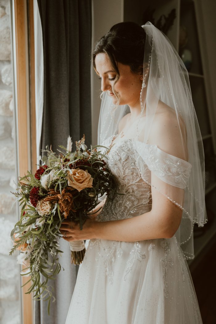 Bride wearing Artemis gown by Maggie Sottero