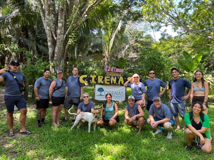 A group of Maggie Sottero team members volunteering at CIRENAS, a family-owned coastal ranch that helps with habitat preservation