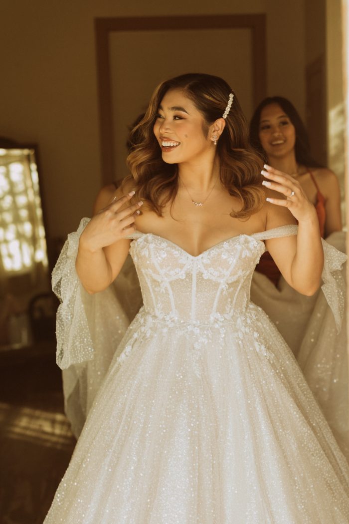 Bride wearing Shasta by Sottero and Midgley