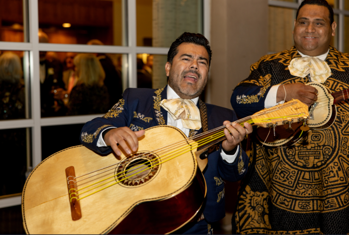 Mariachi performer at Katie and Curly's New Year's Eve wedding