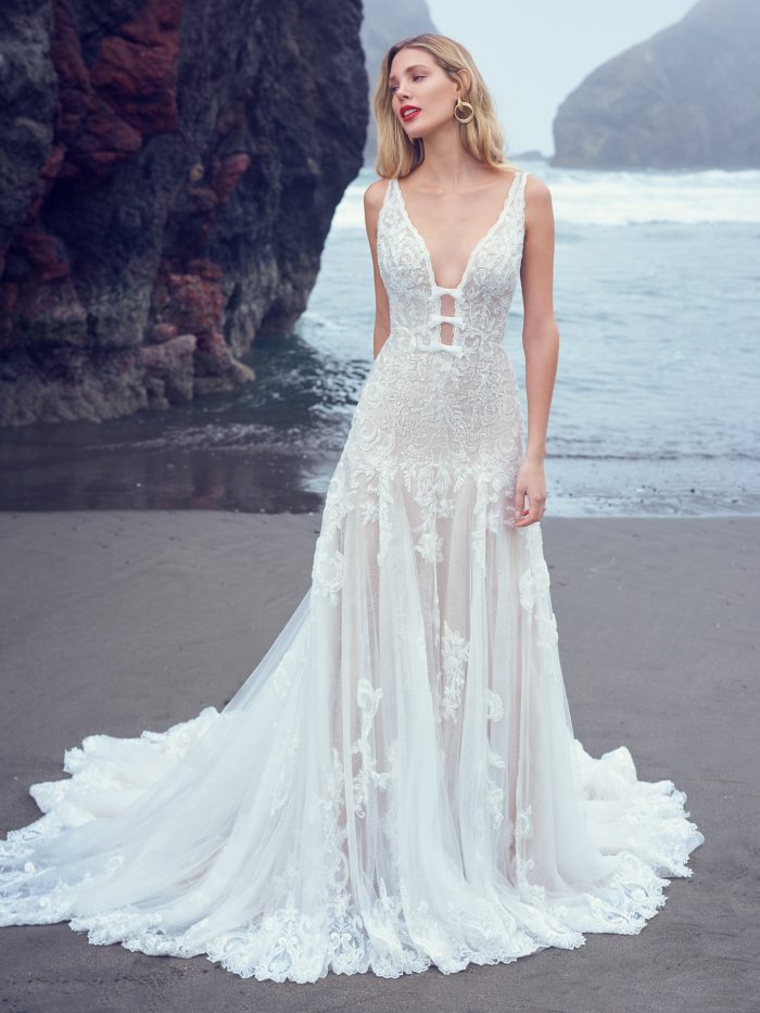 Model wearing Brynn by Sottero and Midgley