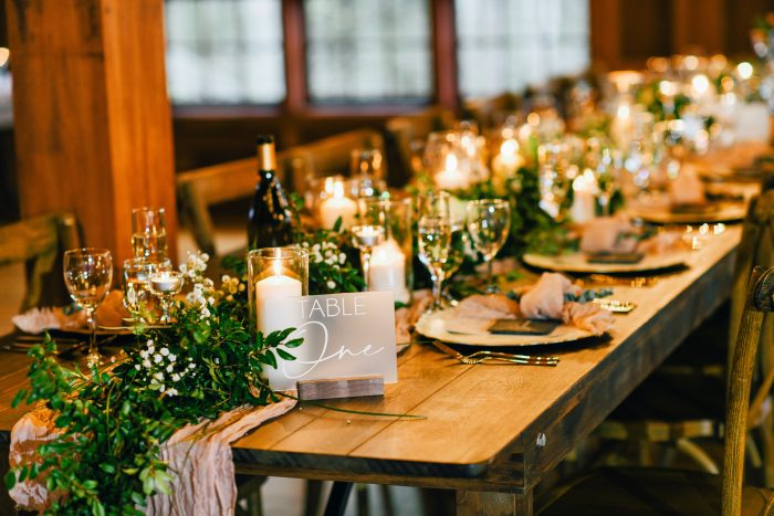 Table setting that works with a wedding budget