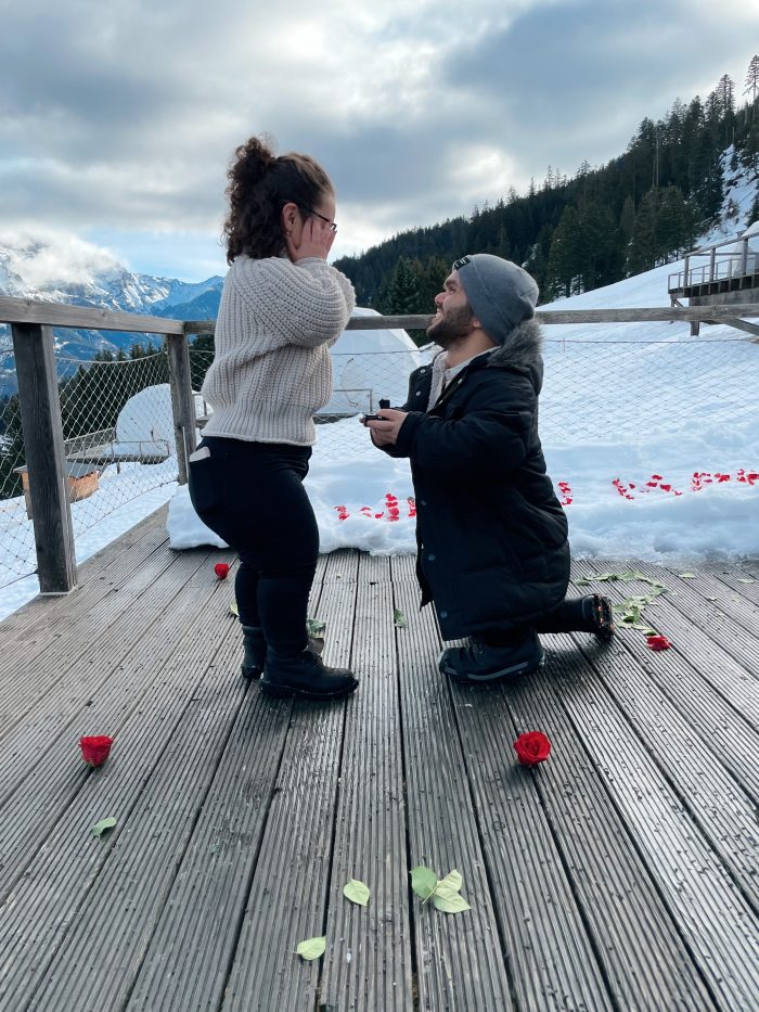 Sam and Lona at their proposal