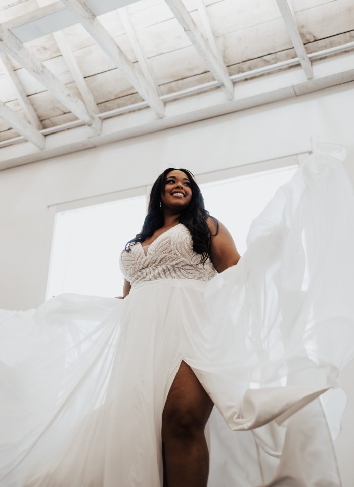 Body positivity bride wearing Maurelle by Maggie Sottero