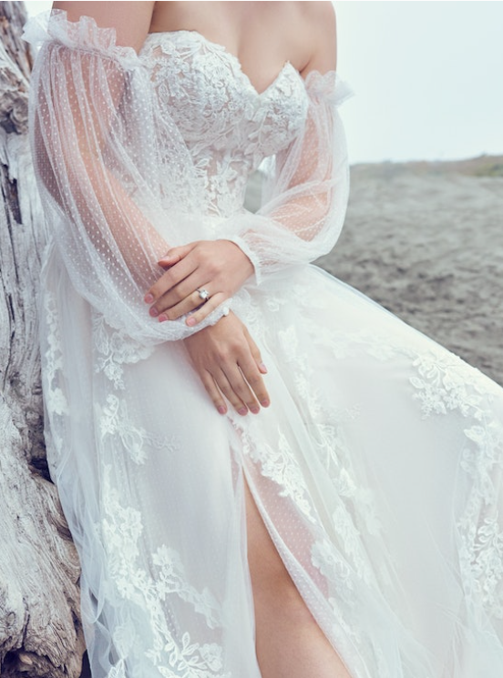 Bride wearing Carson by Sottero and Midgley