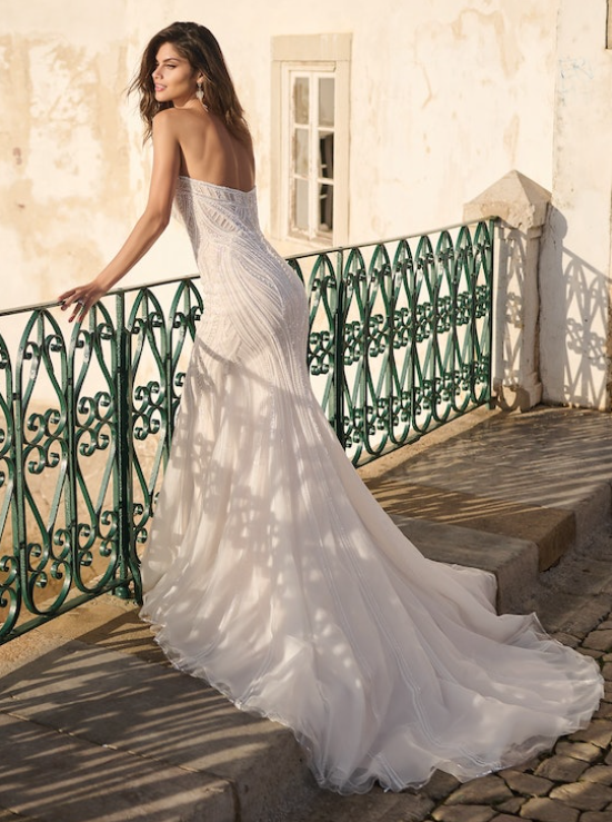 Bride wearing Positano by Sottero and Midgley