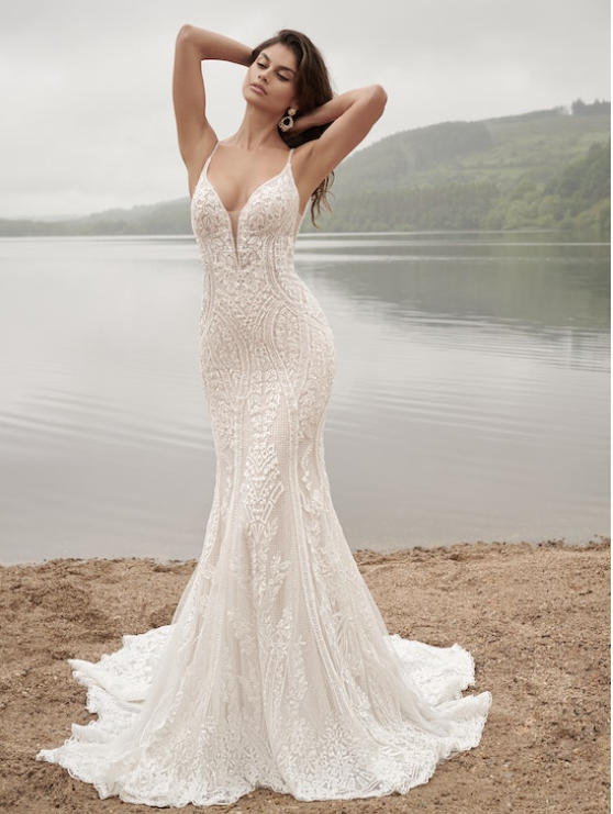 Bride wearing Bailey by Sottero and Midgley