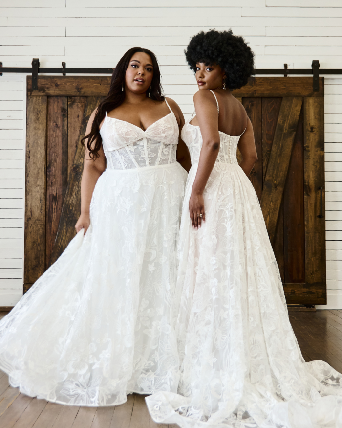 Two brides wearing Havana by Maggie Sottero