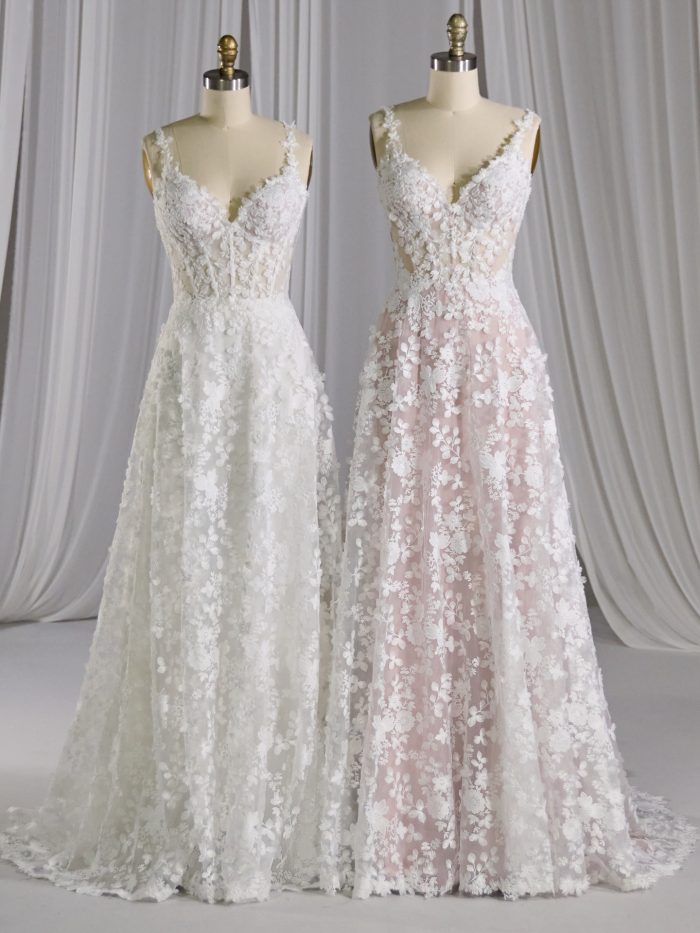 Ladonna by Maggie Sottero in two different wedding dress colors