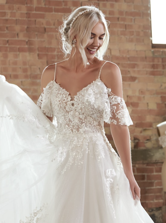 Bride wearing Pia by Maggie Sottero