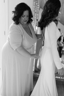 Riley wearing Fernanda by Maggie Sottero with the mother of the bride