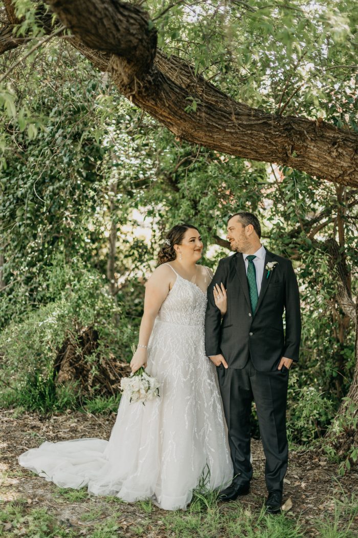 Bride wearing Marvine by Sottero and Midgley
