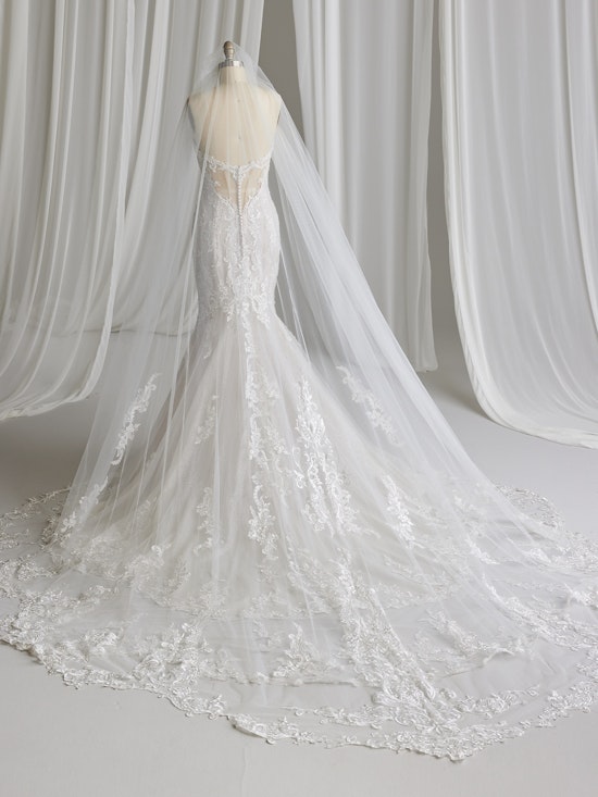 Frederique Veil as a bridal accessory