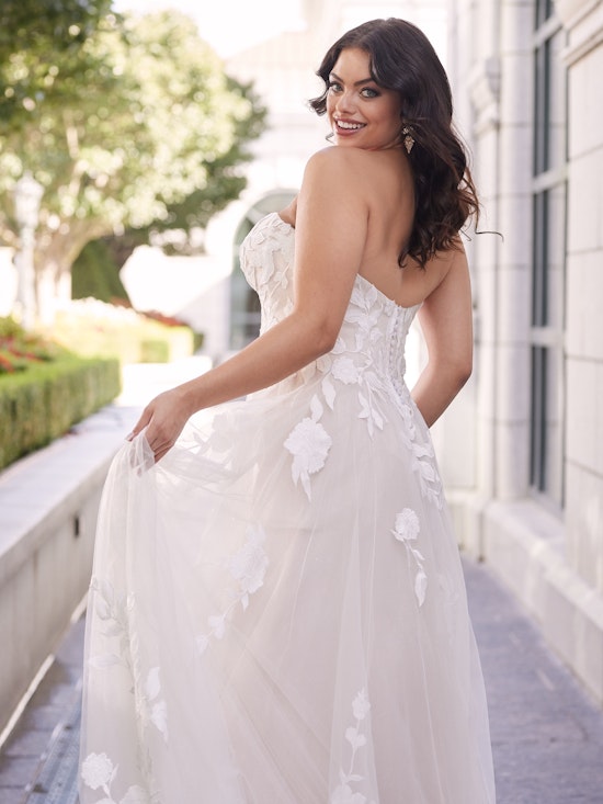 Bride wearing Hattie Lane by Rebecca Ingram