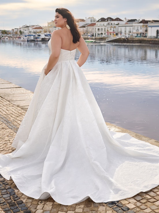 Bride wearing one of our plus size wedding dresses Cyprus by Sottero and Midgley