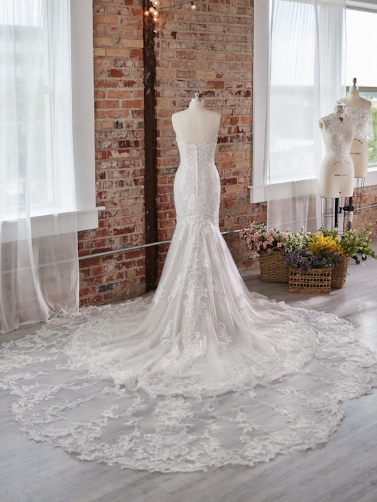 A Frederique wedding dress train by Maggie Sottero