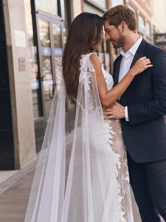 Bride wearing sexy wedding dress Navi by Maggie Sottero