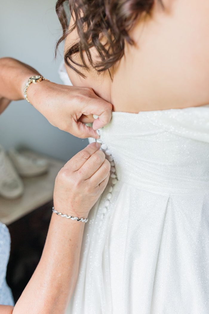 Bride wearing Anniston by Maggie Sottero