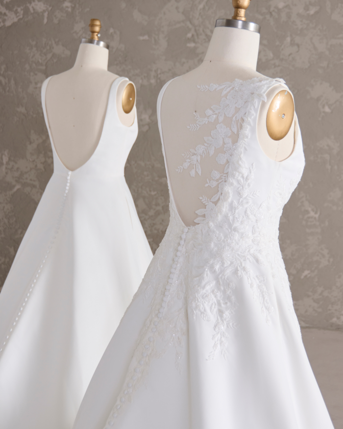 Paxton by Maggie Sottero with different personalization options