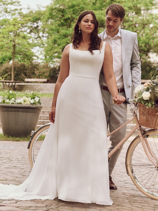 Bride wearing Olivianna by Rebecca Ingram