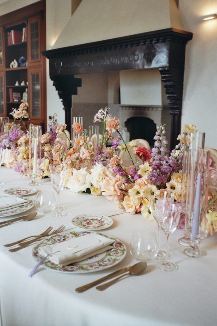 Reception tablescape