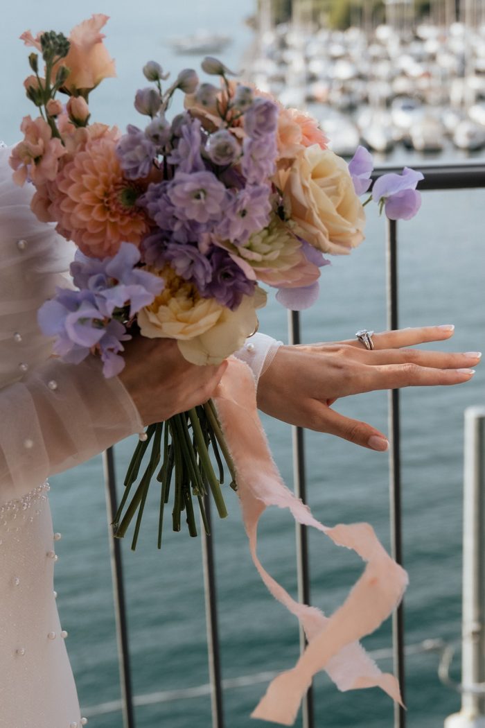 Bride wearing Drew Marie by Maggie Sottero