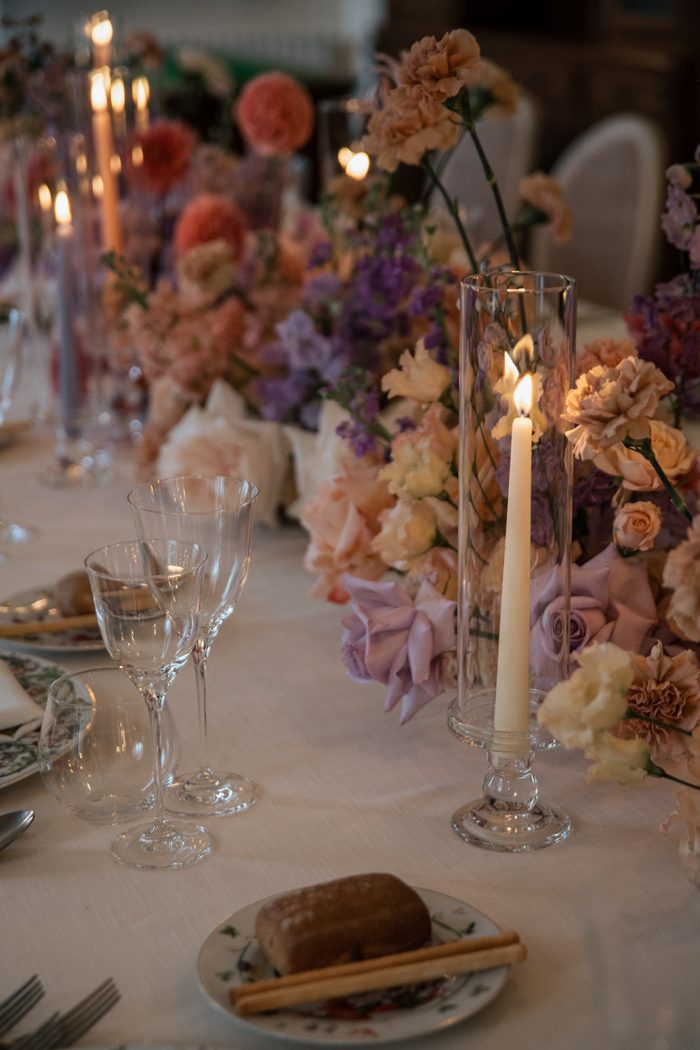 Reception tablescape