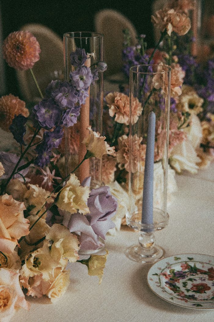 Reception tablescape