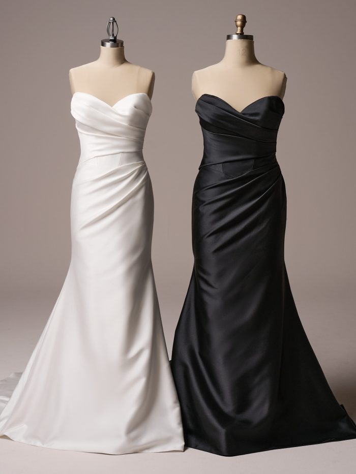 black dress white detail Jovani 24328 Women's Formal Evening & Wedding Guest Dress - Black